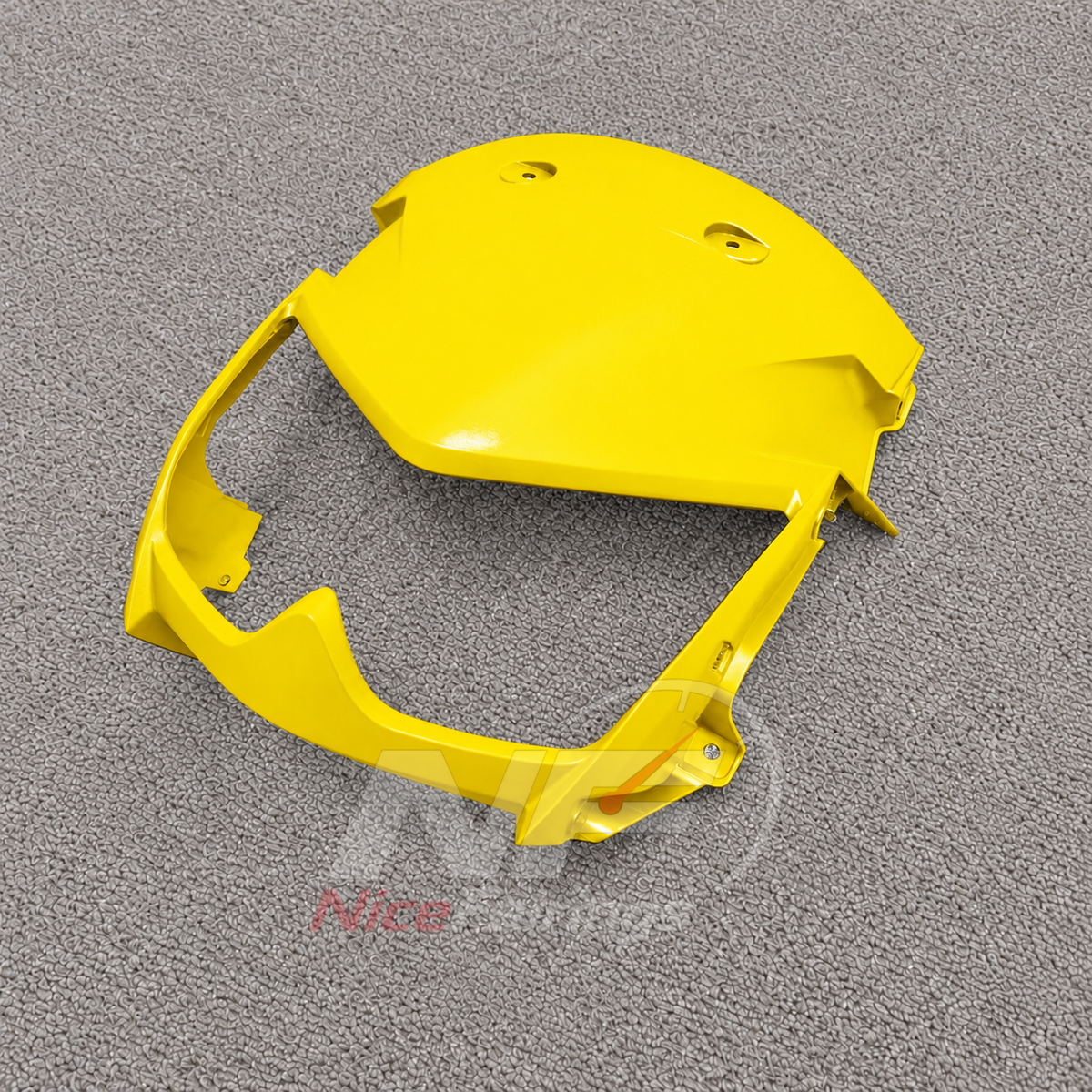 Injection-Molded Fairing Kit Fits 2005-2008 KAWASAKI KLE500 - ABS Plastic Bodywork - Yellow | NiceFairings - front angle image