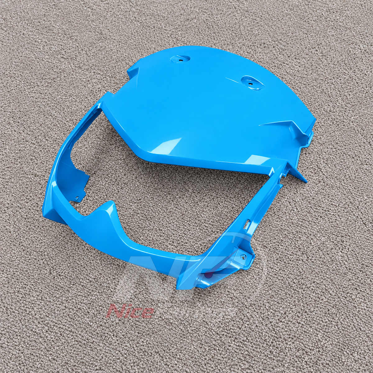 Motorcycle Fairings Fit 2005-2008 KAWASAKI KLE500 - Injection-Molded ABS Plastic - Light Blue | NiceFairings - front angle image