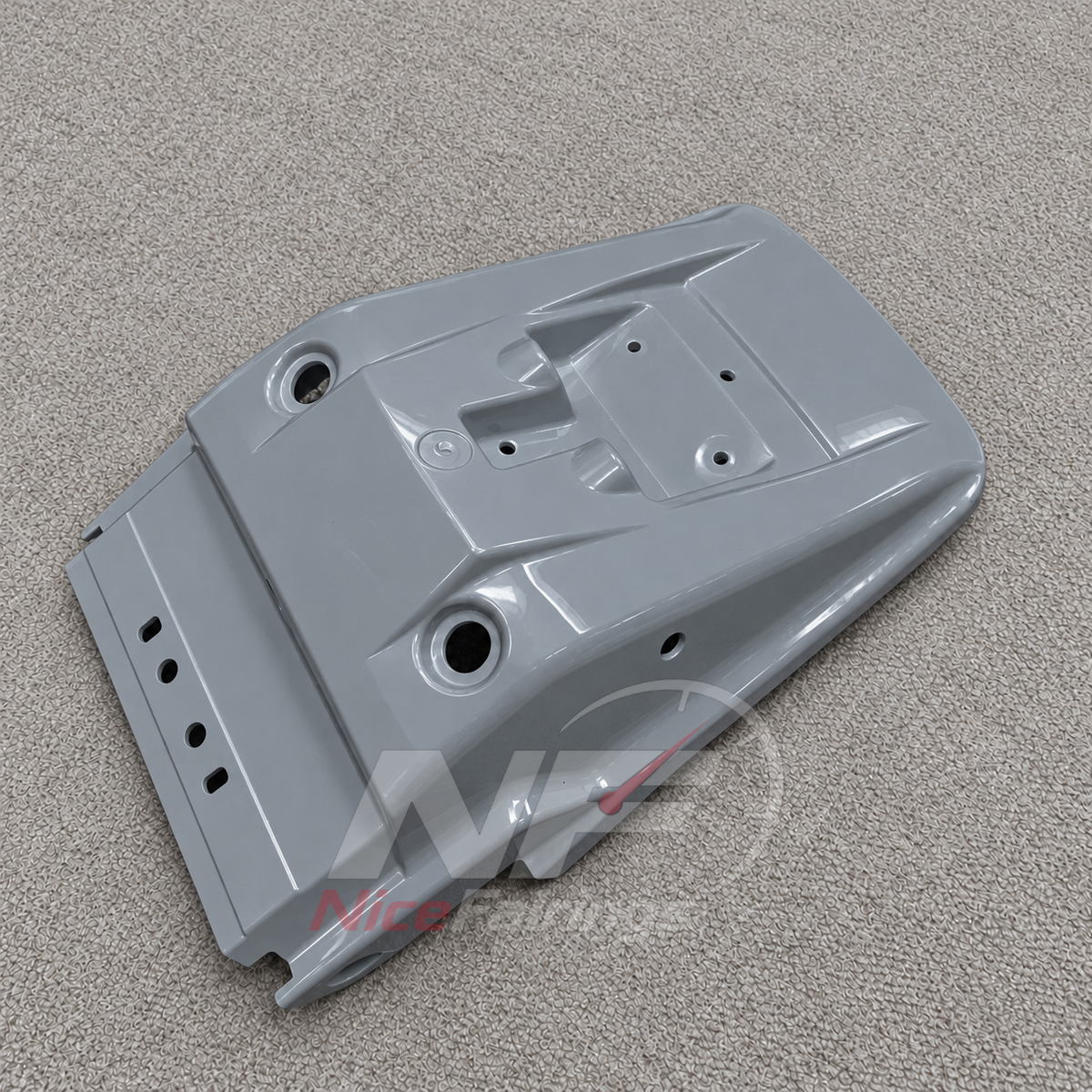 Fairings Kit Fits 2005-2008 KAWASAKI KLE500 - Injection-Molded ABS Plastic - Gray | NiceFairings - side angle image