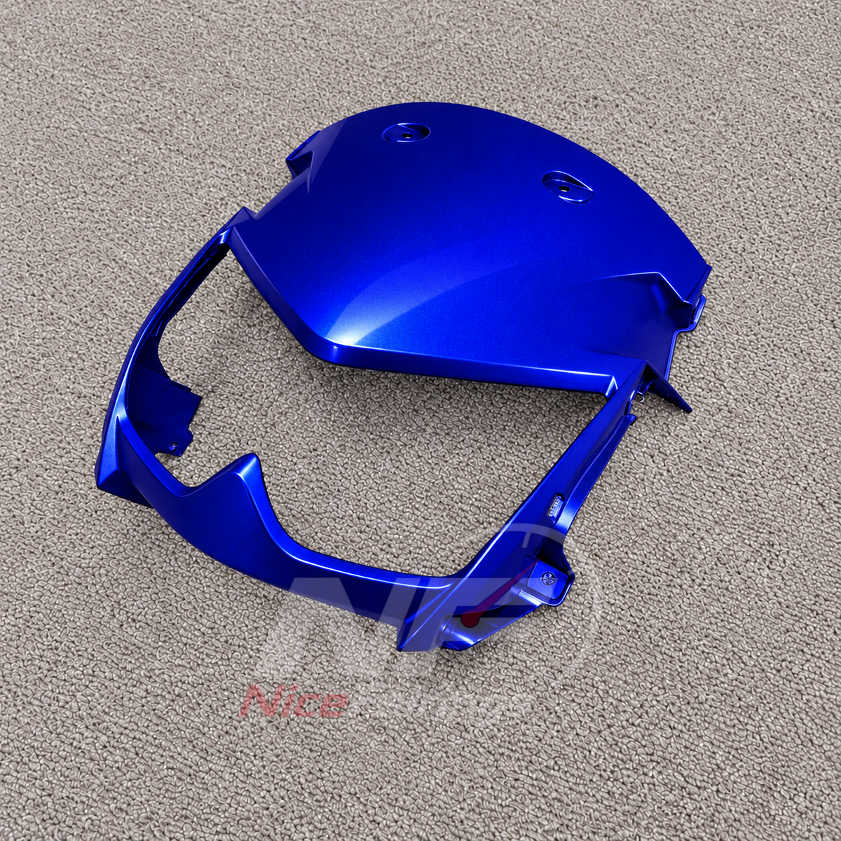 ABS Plastic Fairing Kit Fits 2005-2008 KAWASAKI KLE500 - Injection-Molded Bodywork - Blue | NiceFairings - rear angle image