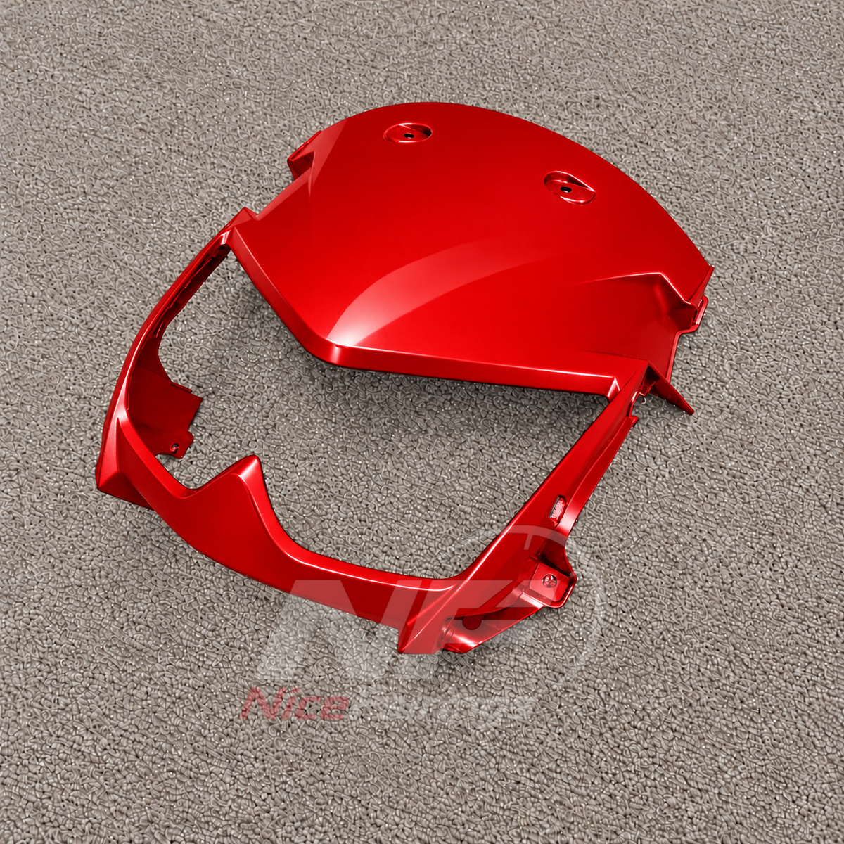 Injection-Molded Fairing Kit Fits 2005-2008 KAWASAKI KLE500 - ABS Plastic Bodywork - Red | NiceFairings - rear angle image