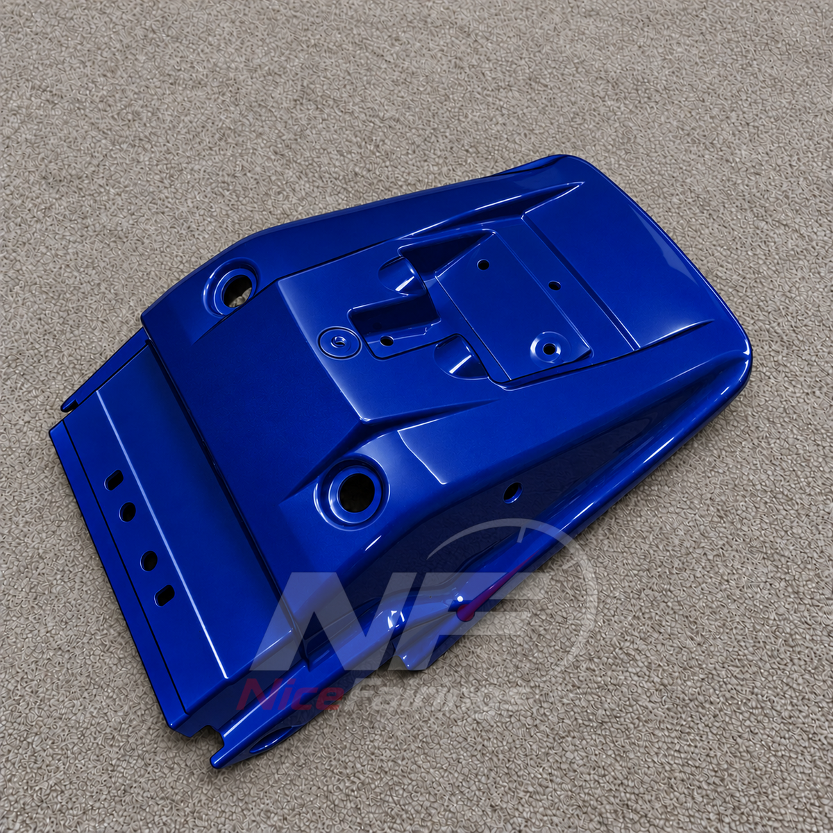 Motorcycle Fairings Fit 2005-2008 KAWASAKI KLE500 - Injection-Molded ABS Plastic - Navy Blue | NiceFairings - rear angle image