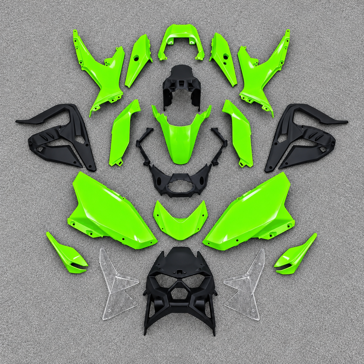 Custom Fairings Fit 2026-2027 KAWASAKI KLE500 - ABS Plastic Fairings - Purple Black | NiceFairings - paint design NO.6 option image
