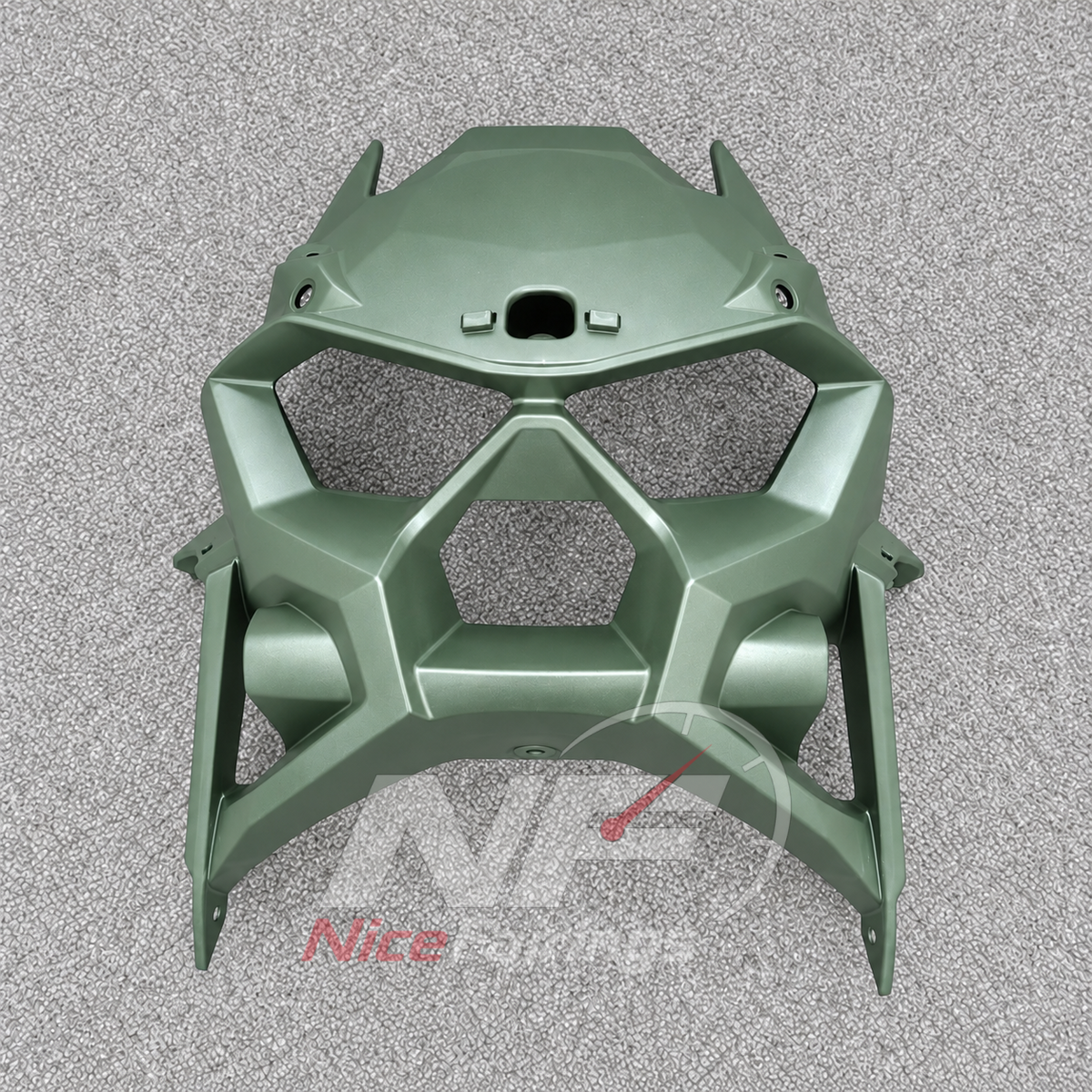 Motorcycle Fairing Kit Fits 2026-2027 KAWASAKI KLE500 - Aftermarket ABS Panels - Sage Green | NiceFairings - rear angle image