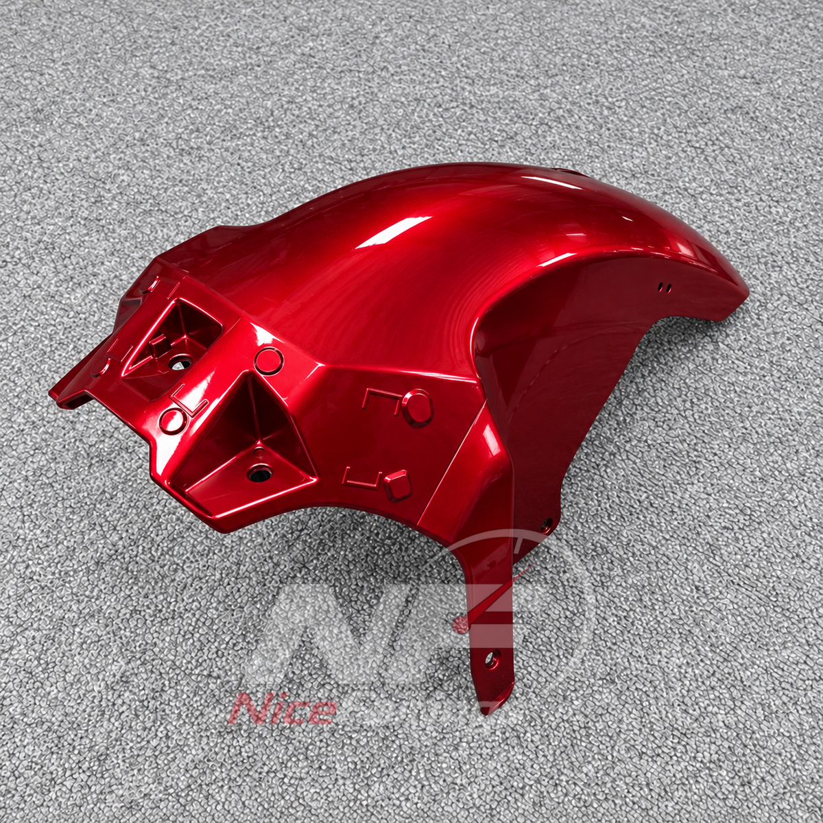 Fairings Kit Fits 2026-2027 KAWASAKI KLE500 - Replacement ABS Plastic - Red | NiceFairings - side angle image