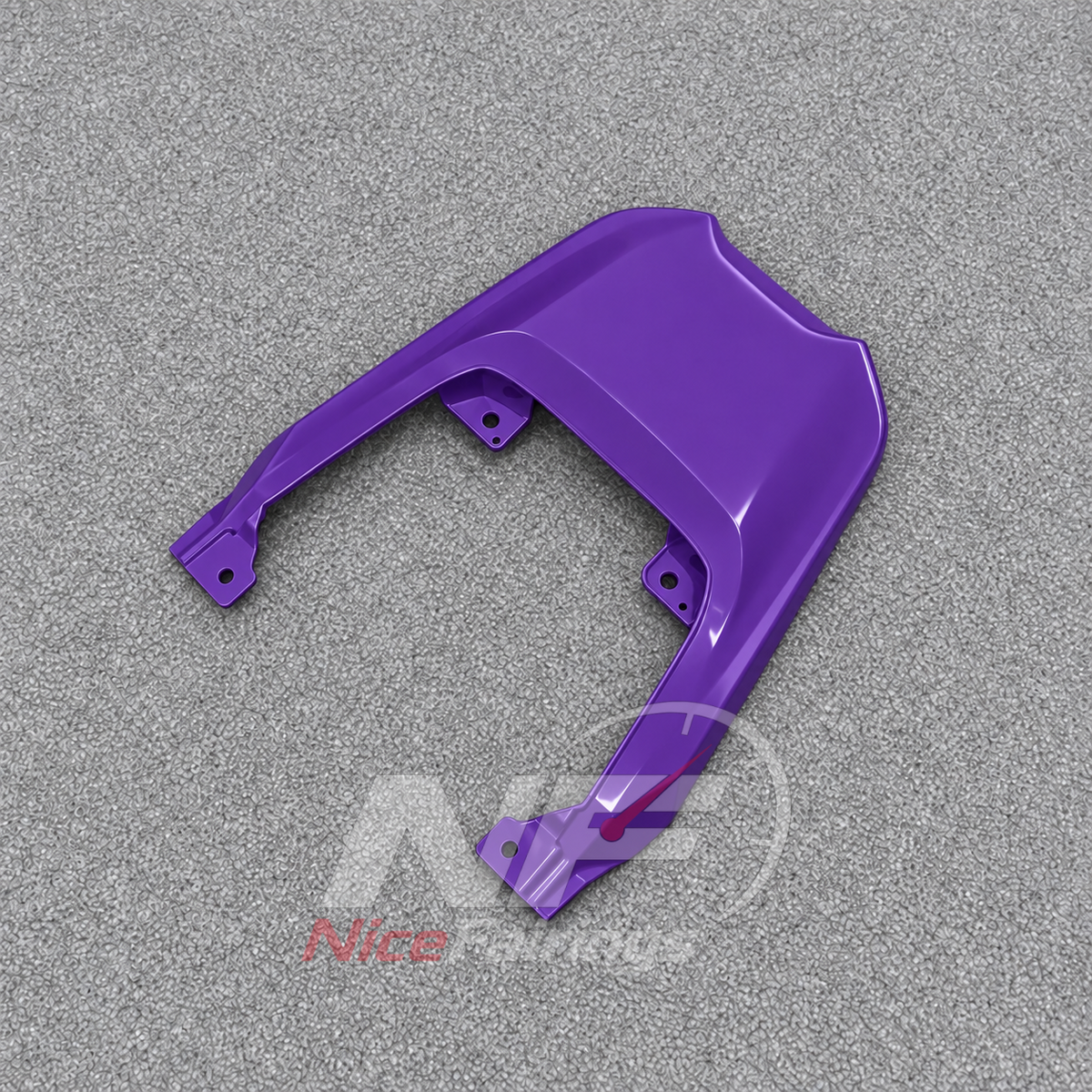 Custom Fairings Fit 2026-2027 KAWASAKI KLE500 - ABS Plastic Fairings - Purple Black | NiceFairings - rear angle image