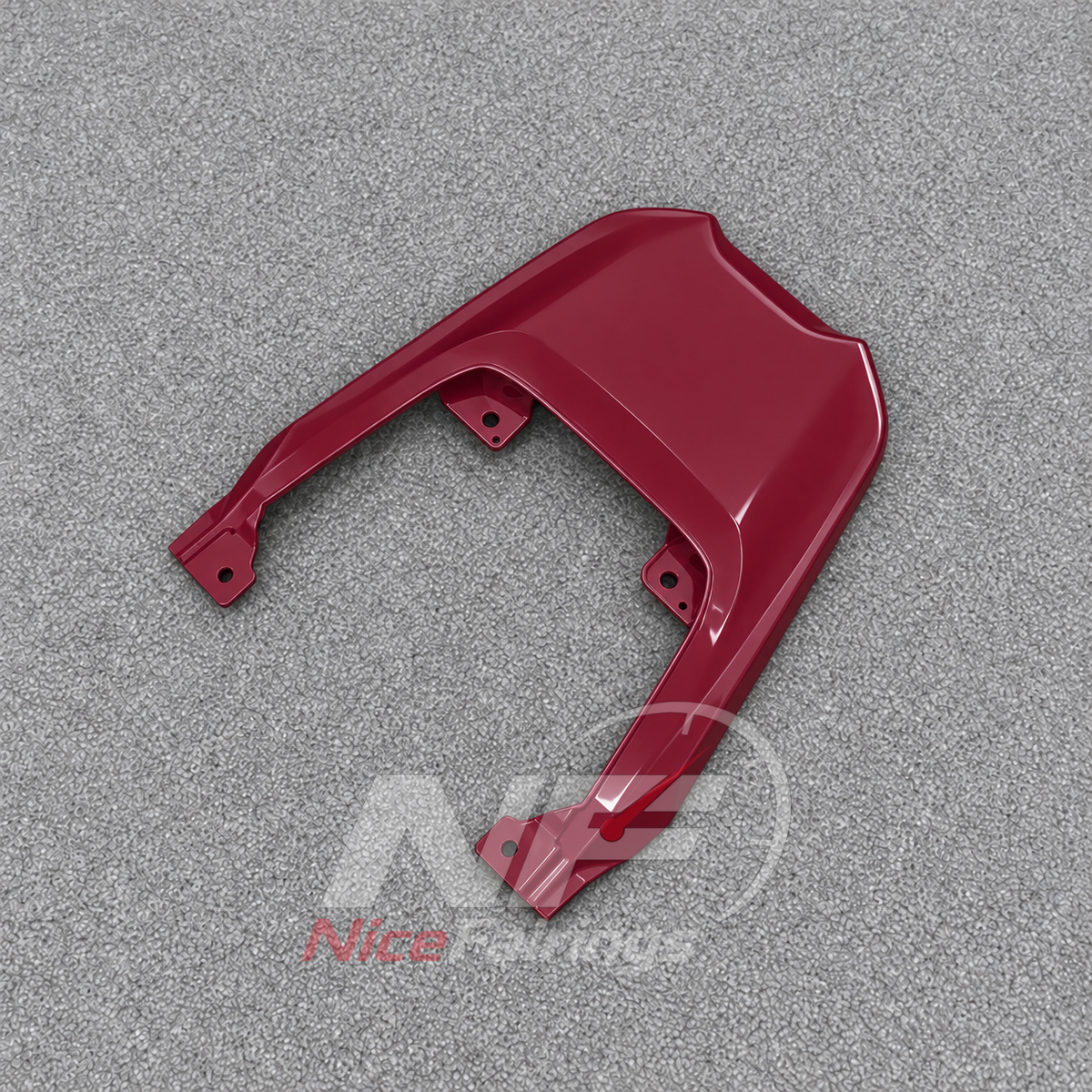 Replacement Fairings Fit 2026-2027 KAWASAKI KLE500 - Custom-Painted ABS Bodywork - Burgundy Red | NiceFairings - detail angle image