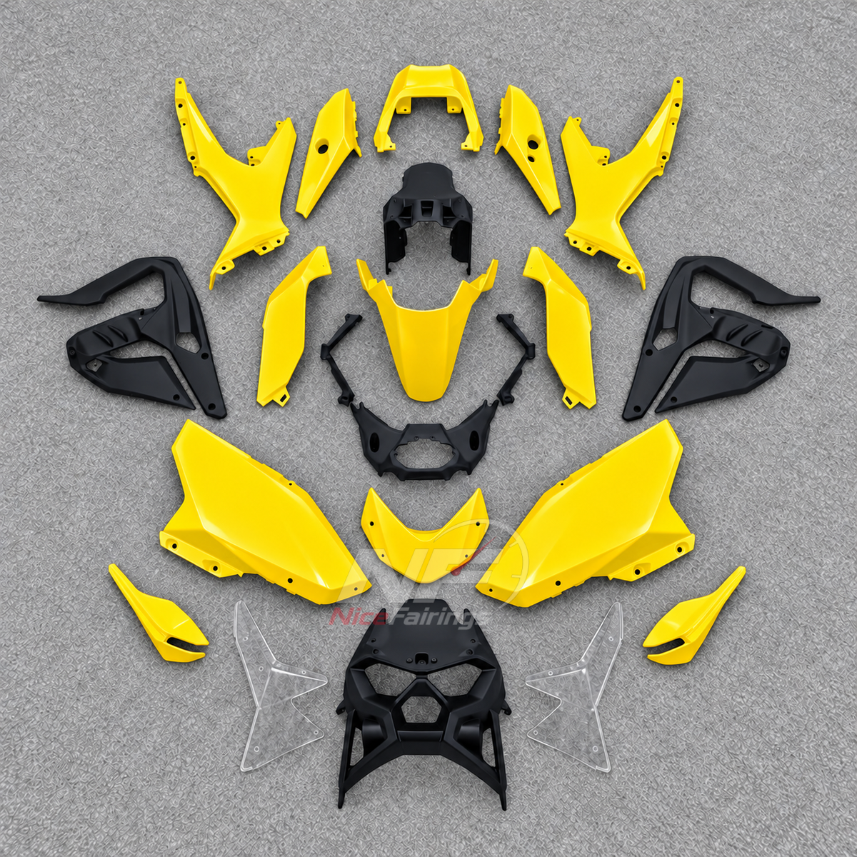 ABS Plastic Fairing Kit Fits 2026-2027 KAWASAKI KLE500 - Motorcycle Bodywork - Yellow | NiceFairings - main product image