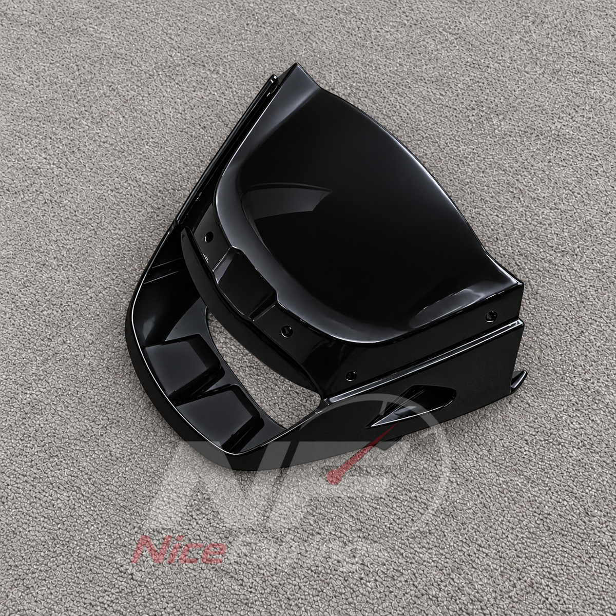 Aftermarket Fairing Kit Fits 1995-2004 KAWASAKI KLE500 - Injection-Molded ABS Plastic - Black | NiceFairings - side angle image