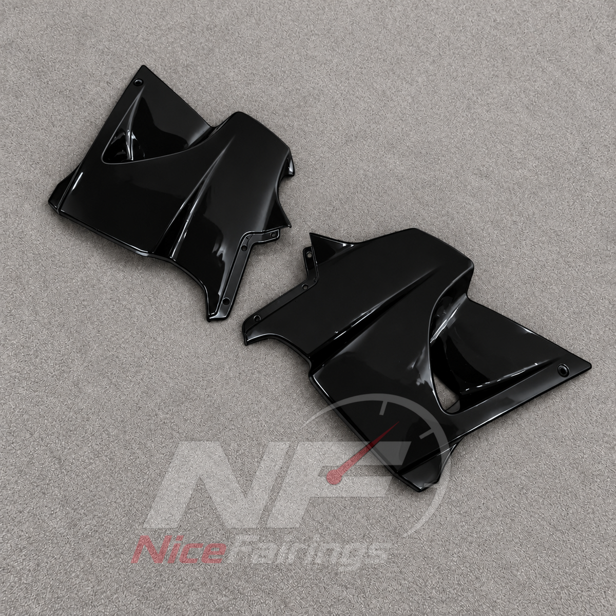 Aftermarket Fairing Kit Fits 1995-2004 KAWASAKI KLE500 - Injection-Molded ABS Plastic - Black | NiceFairings - additional angle image
