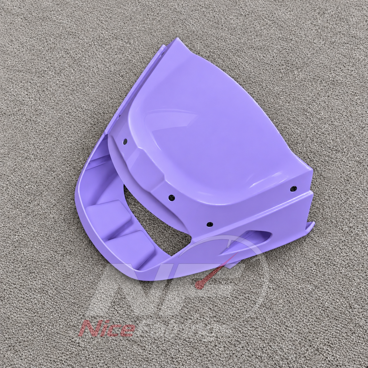 Replacement Fairings Fit 1995-2004 KAWASAKI KLE500 - Injection-Molded ABS Plastic - Lavender | NiceFairings - rear angle image