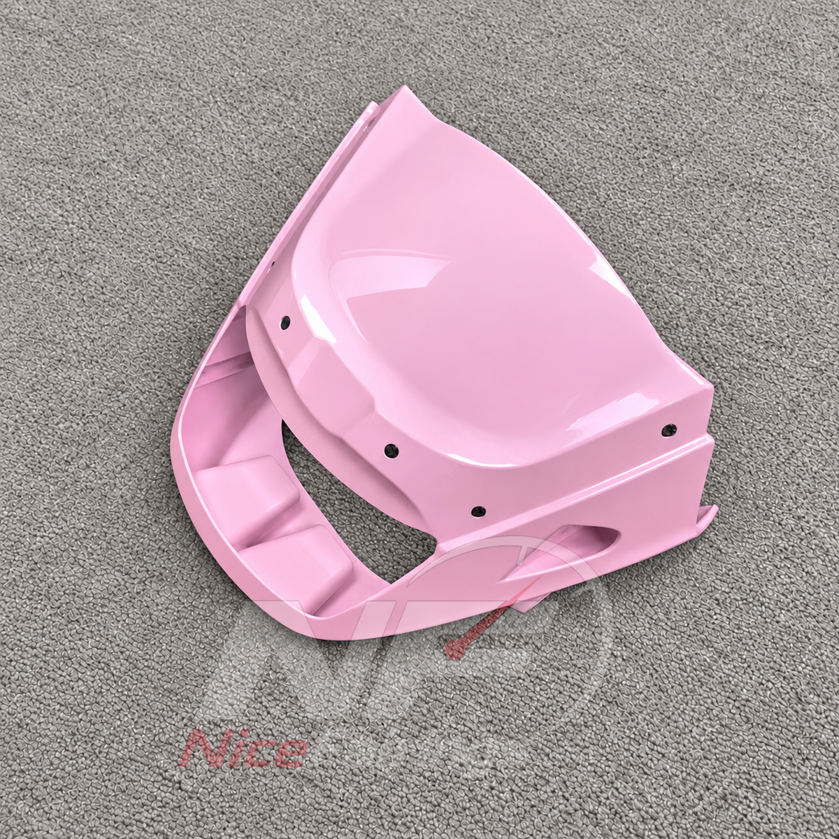 Injection-Molded Fairing Kit Fits 1995-2004 KAWASAKI KLE500 - ABS Plastic Bodywork - Pink | NiceFairings - side angle image