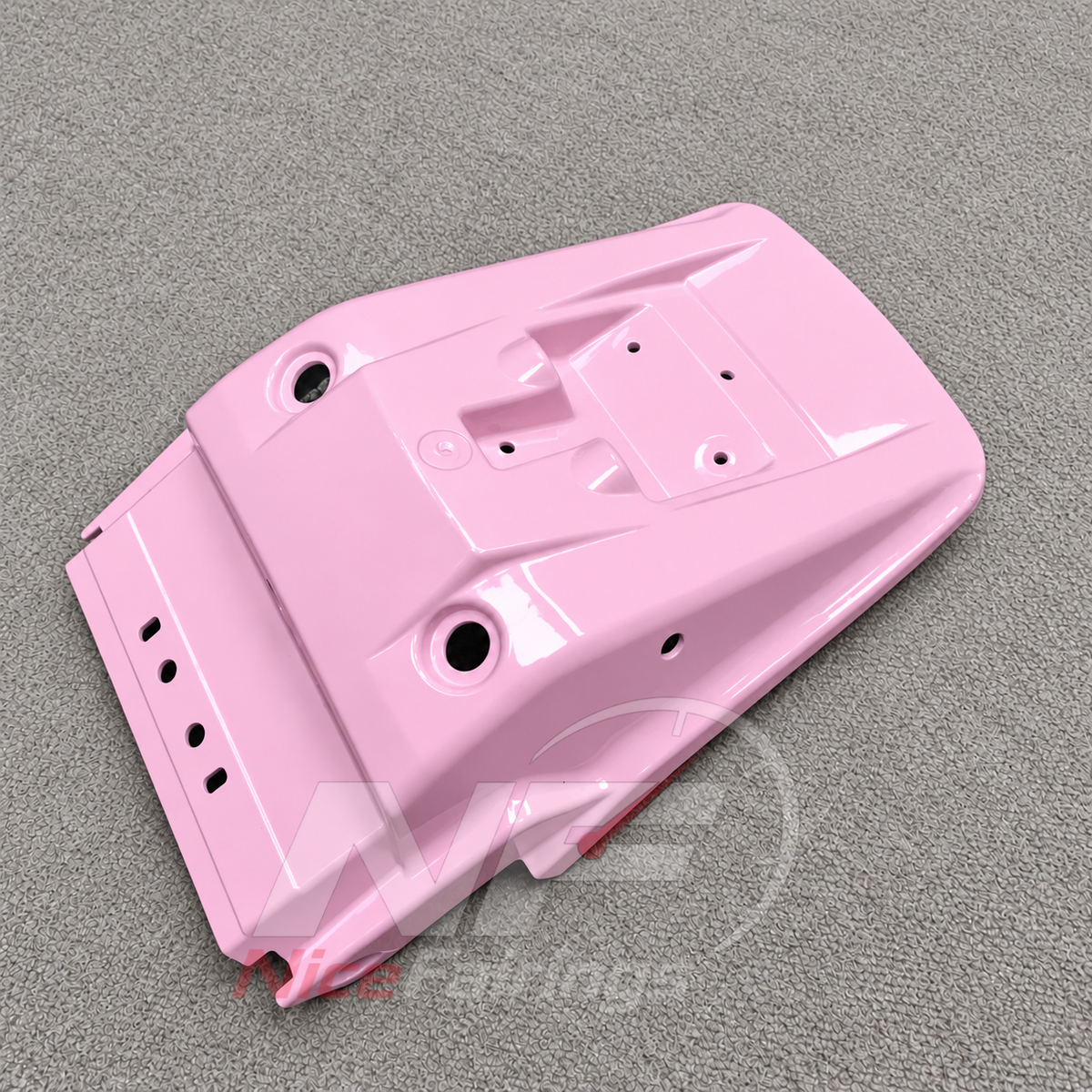 Injection-Molded Fairing Kit Fits 1995-2004 KAWASAKI KLE500 - ABS Plastic Bodywork - Pink | NiceFairings - detail angle image
