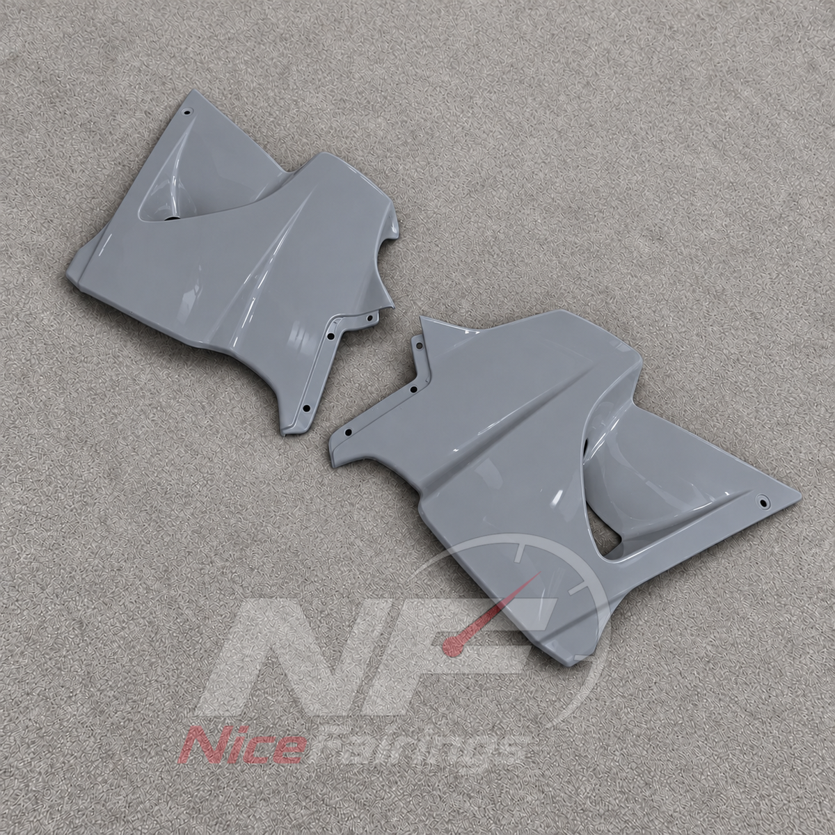 Fairings Kit Fits 1995-2004 KAWASAKI KLE500 - Injection-Molded ABS Plastic - Gray | NiceFairings - additional angle image