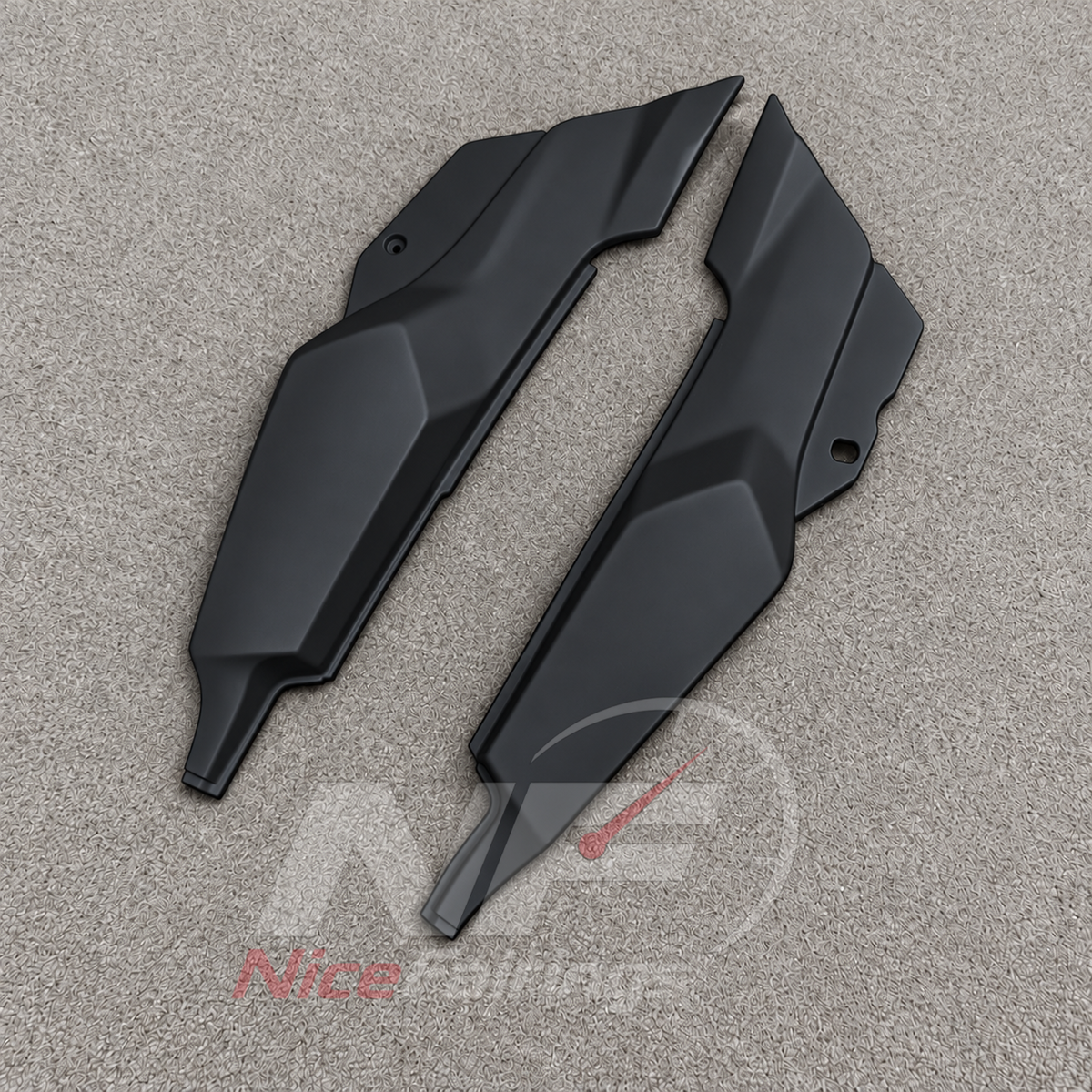 Fairing Kit Fits 1995-2004 KAWASAKI KLE500 - Injection-Molded ABS Plastic - Dark Charcoal | NiceFairings - front angle image