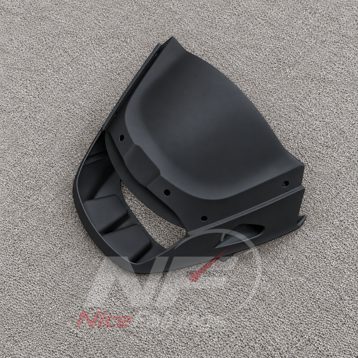 Fairing Kit Fits 1995-2004 KAWASAKI KLE500 - Injection-Molded ABS Plastic - Dark Charcoal | NiceFairings - side angle image