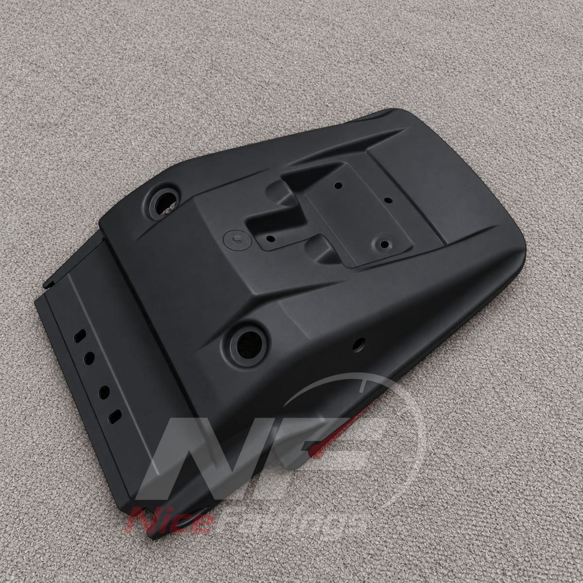 Fairing Kit Fits 1995-2004 KAWASAKI KLE500 - Injection-Molded ABS Plastic - Dark Charcoal | NiceFairings - rear angle image