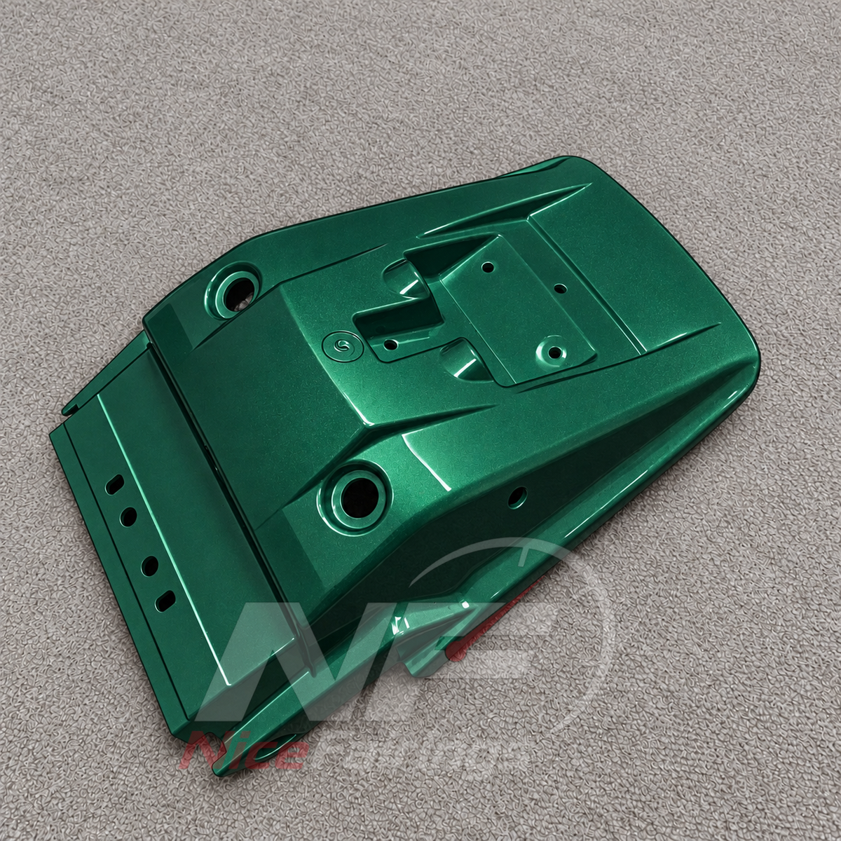 Motorcycle Fairing Kit Fits 1995-2004 KAWASAKI KLE500 - Injection-Molded ABS Plastic - Green | NiceFairings - rear angle image