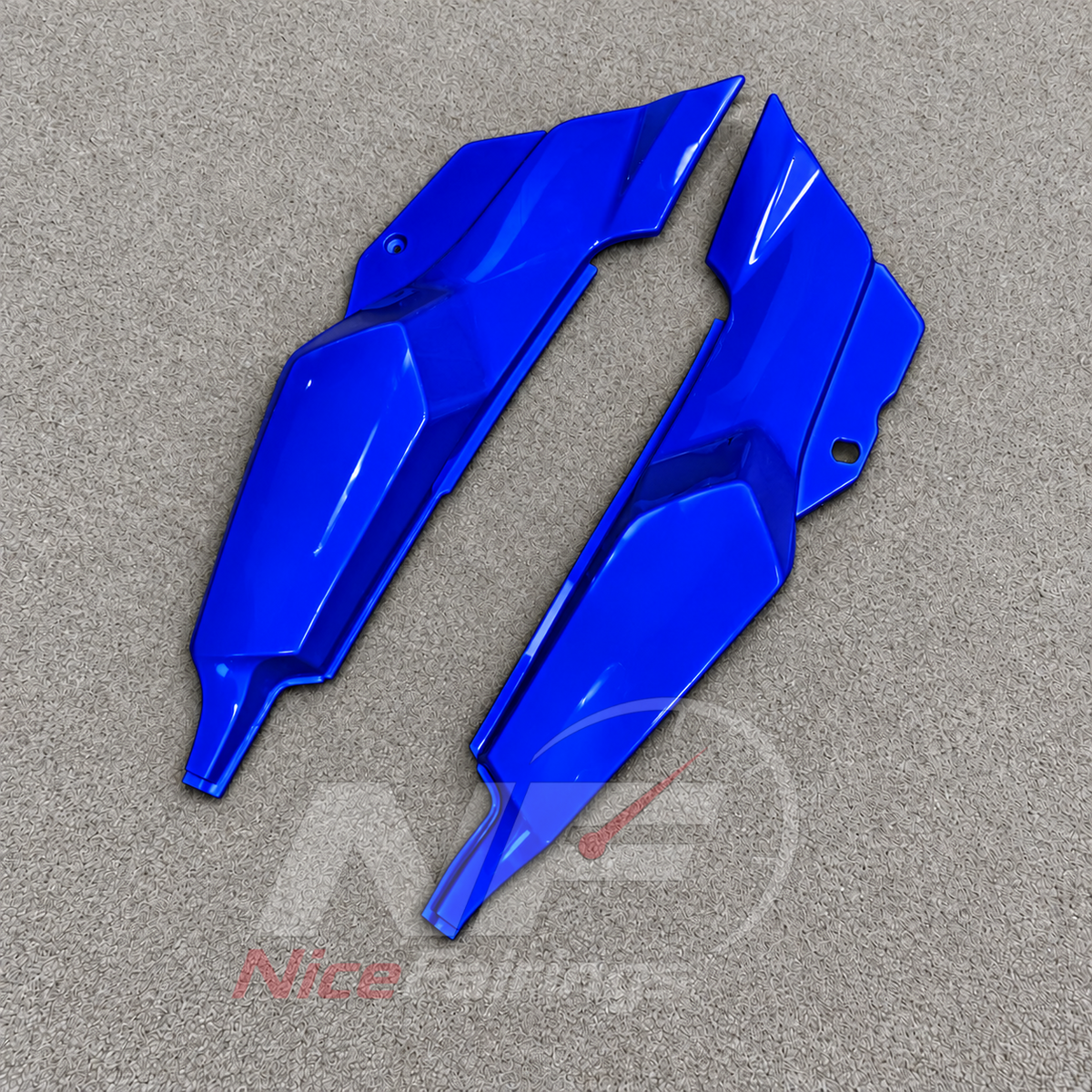 Fairings Kit Fits 1995-2004 KAWASAKI KLE500 - Injection-Molded ABS Plastic - Blue | NiceFairings - rear angle image