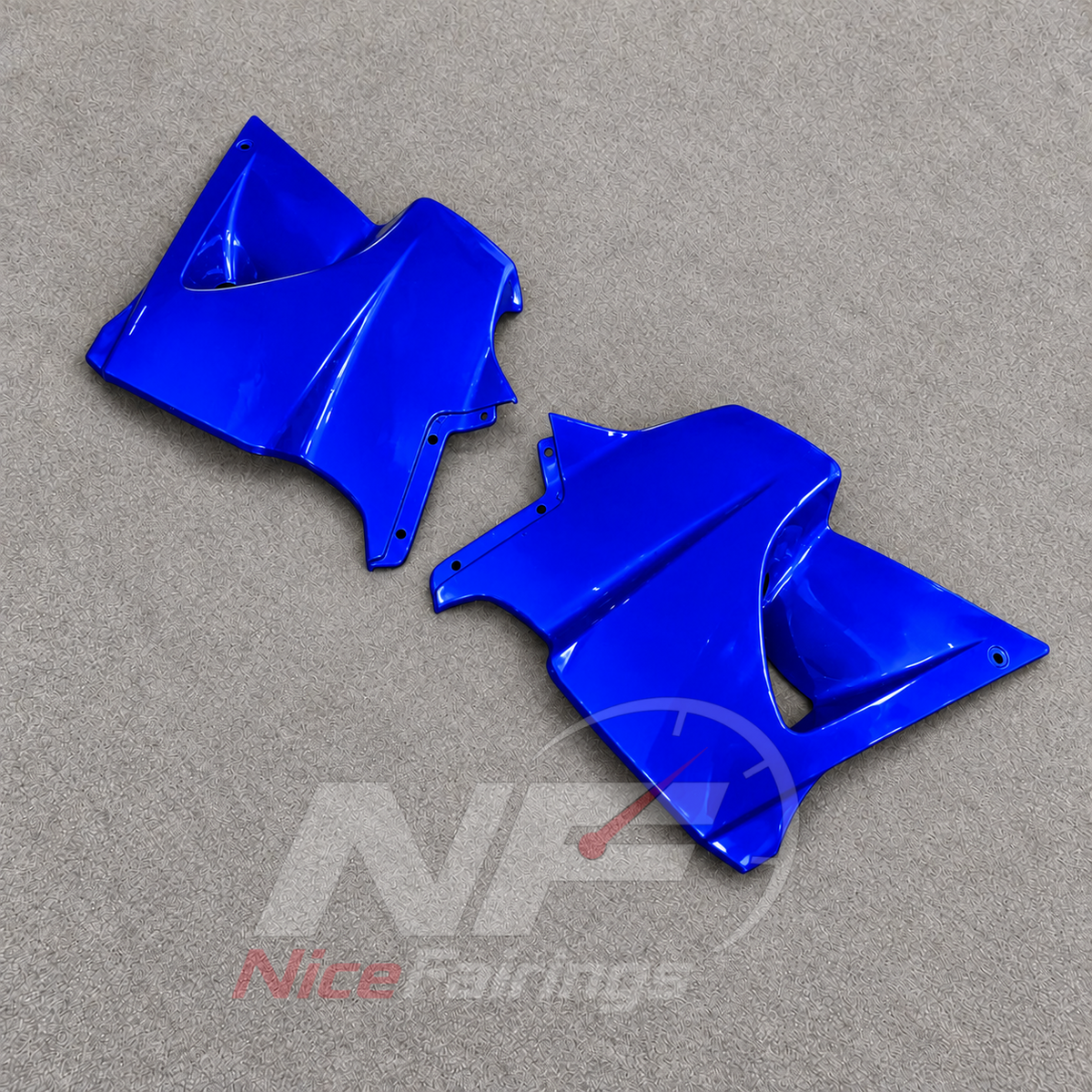 Fairings Kit Fits 1995-2004 KAWASAKI KLE500 - Injection-Molded ABS Plastic - Blue | NiceFairings - detail angle image