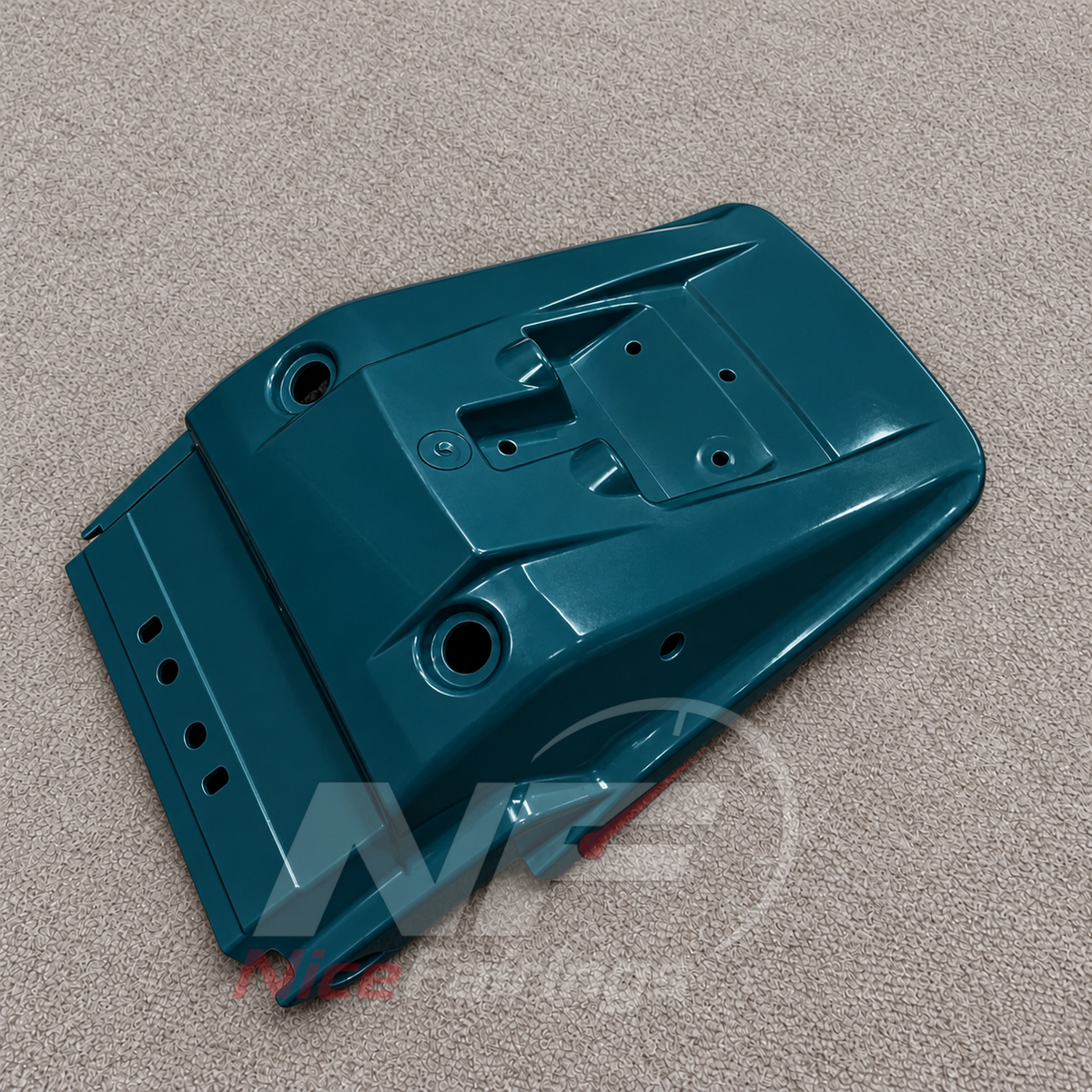 Fairing Kit Fits 1995-2004 KAWASAKI KLE500 - Injection-Molded ABS Plastic - Teal Orange White | NiceFairings - additional angle image