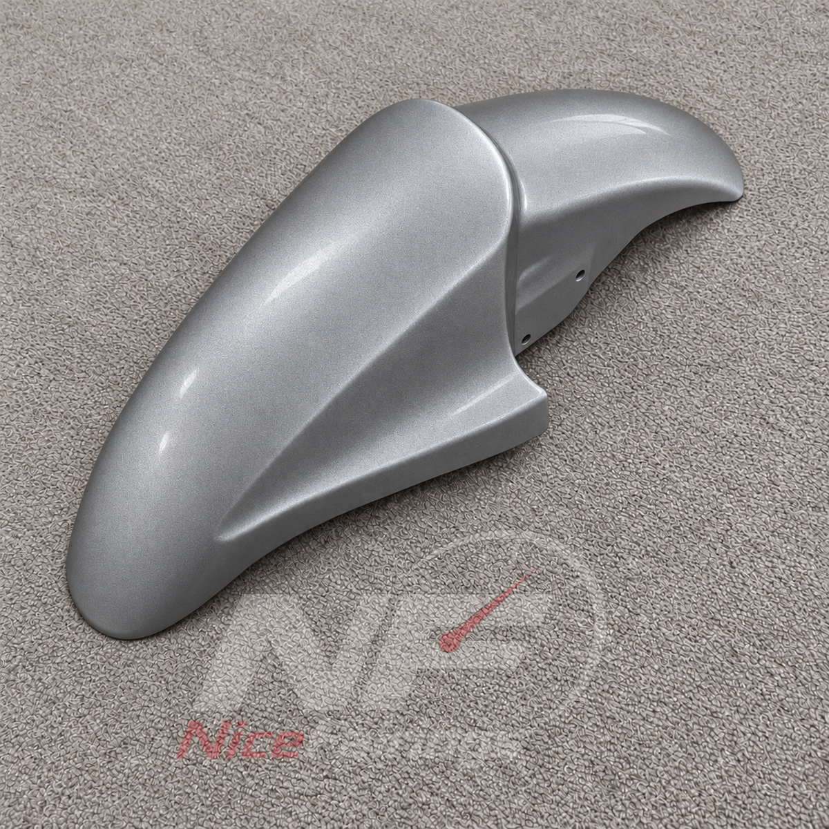 Motorcycle Fairing Kit Fits 1995-2004 KAWASAKI KLE500 - Injection-Molded ABS Plastic - White Blue Silver | NiceFairings - side angle image