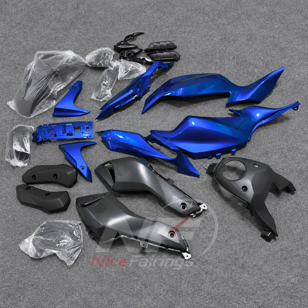 2014-2017 Yamaha MT-07 FZ-07 ABS fairing kit - Blue Black ABS Bodywork - view 3