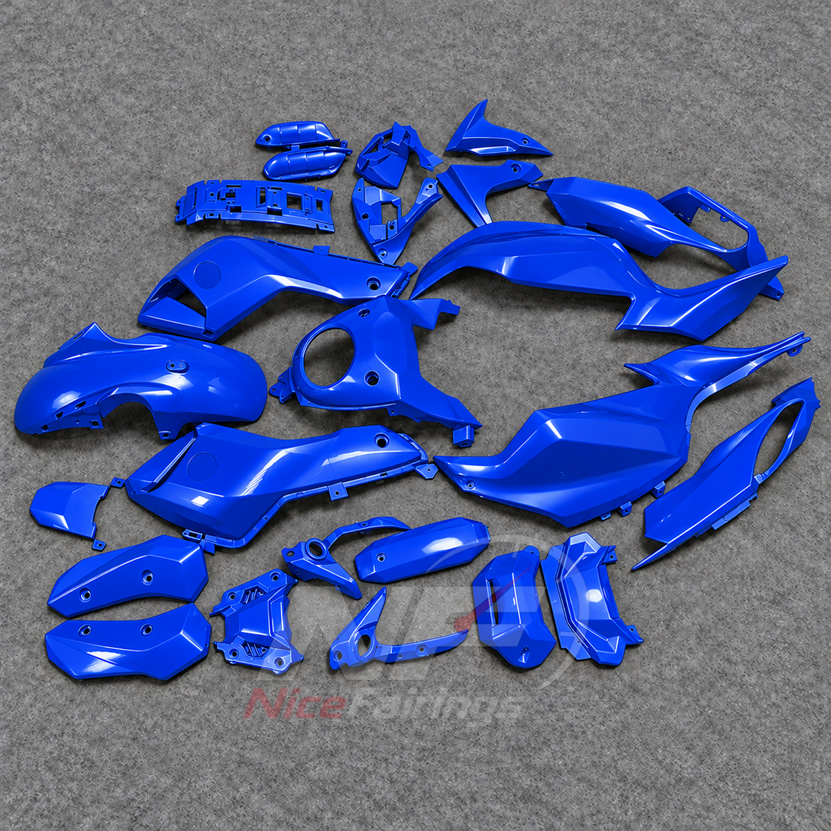 2014-2017 Yamaha MT-07 FZ-07 ABS fairing kit - Bright Blue ABS Fairings - view 3