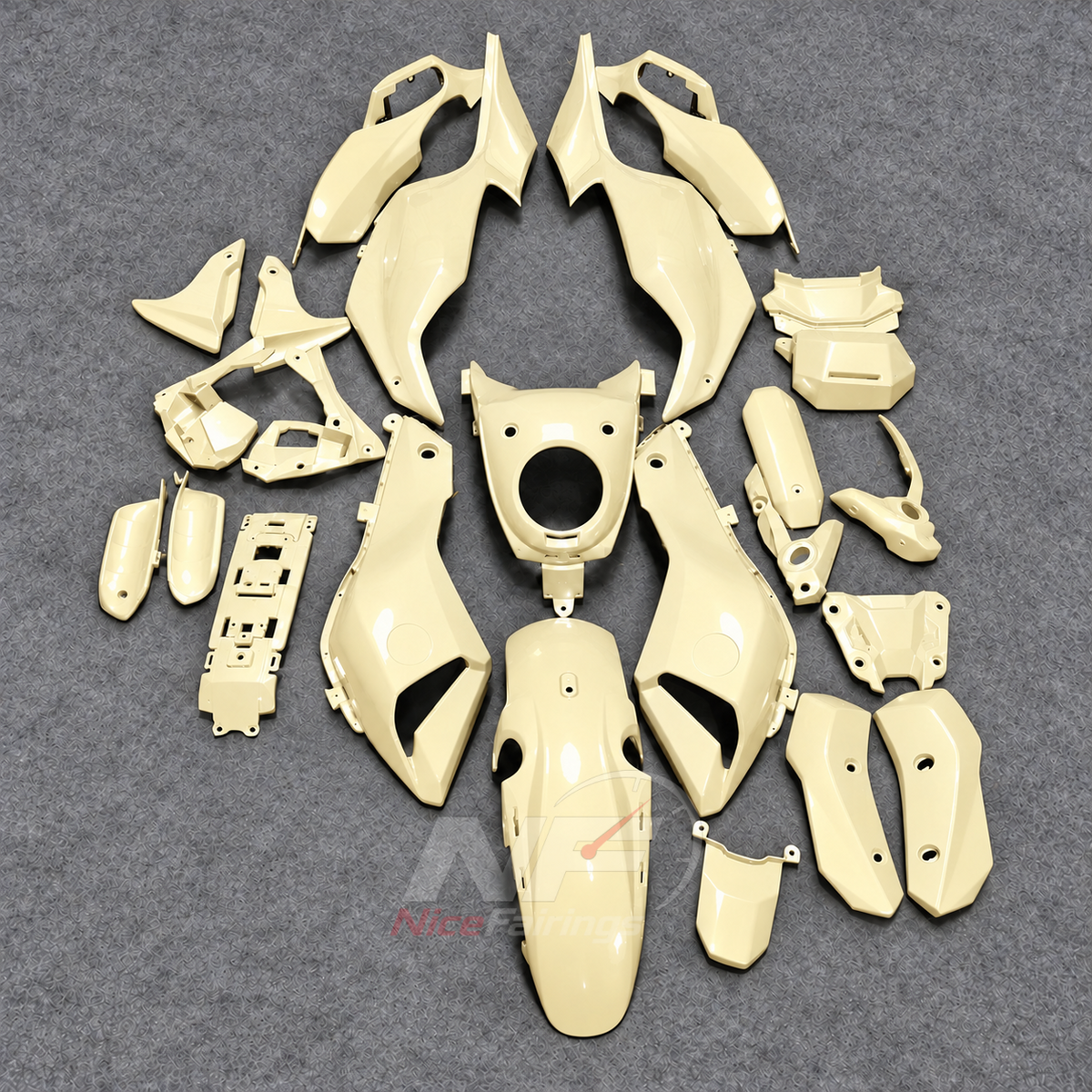 2014-2017 Yamaha MT-07 FZ-07 ABS fairing kit - Cream ABS Bodywork - NO.3 option