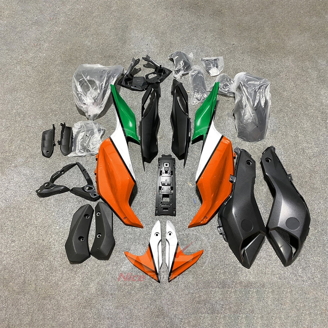 2014-2017 Yamaha MT-07 FZ-07 ABS fairing kit - Orange Green ABS Panels - NO.2 option
