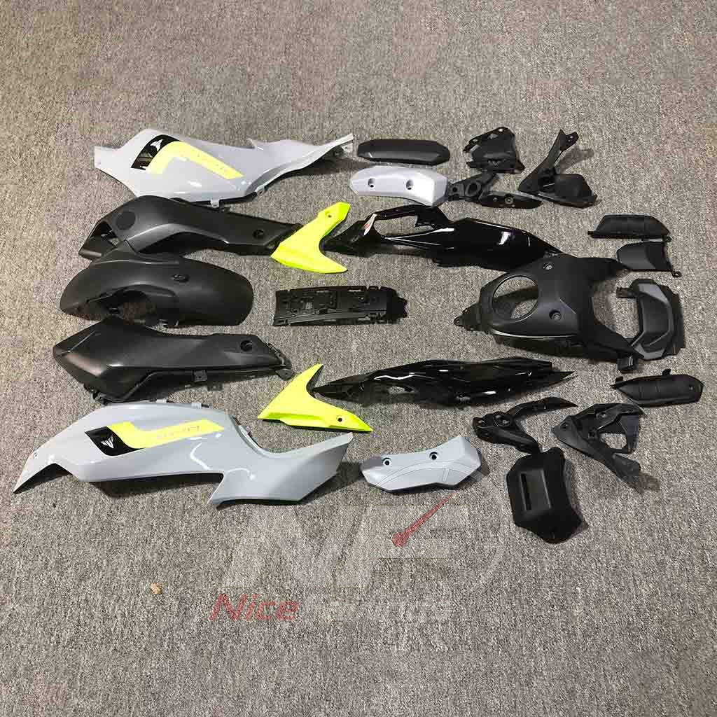 2014-2017 Yamaha MT-07 FZ-07 ABS fairing kit - White Yellow ABS Fairings - view 3