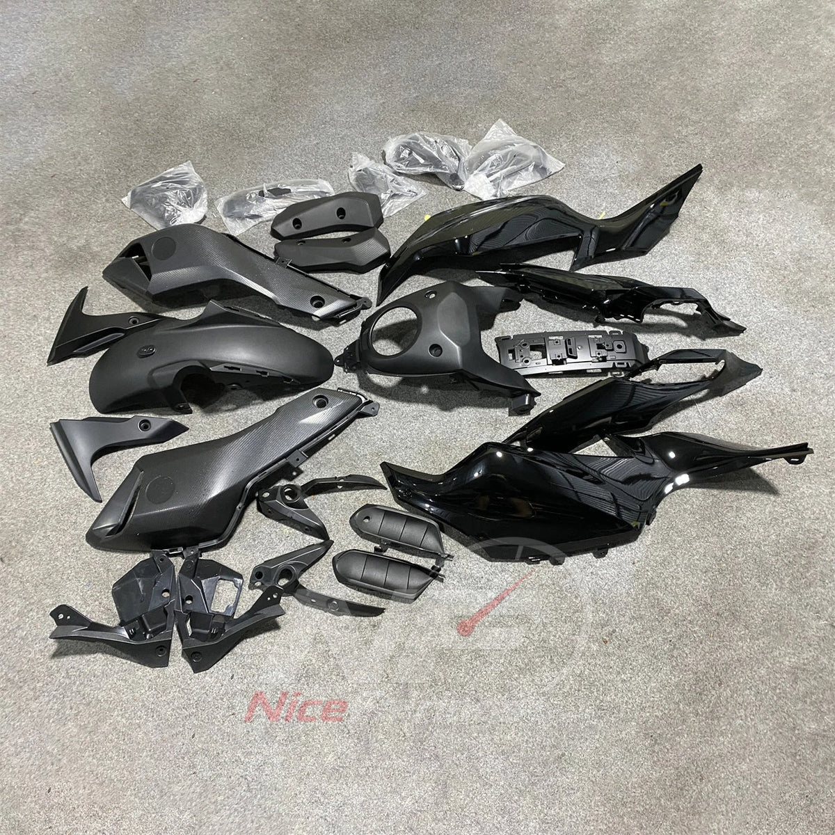 2014-2017 Yamaha MT-07 FZ-07 ABS fairing kit - Dark Gray ABS Bodywork - view 2