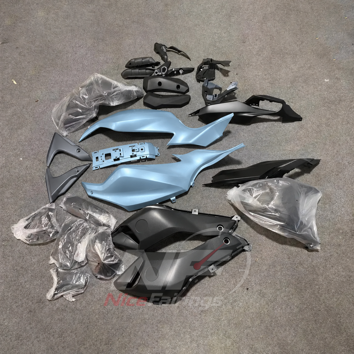 2014-2017 Yamaha MT-07 FZ-07 ABS fairing kit - Pale Blue ABS Panels - view 3