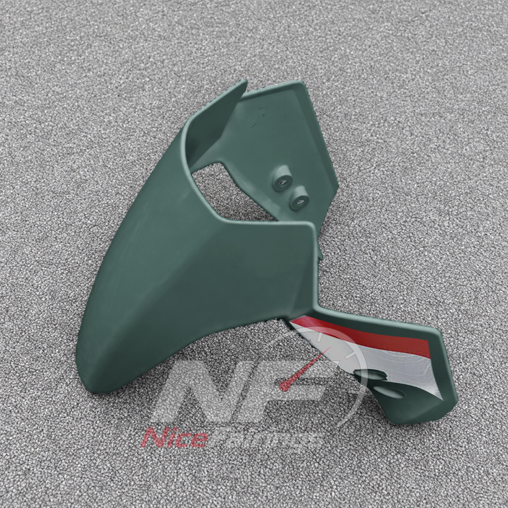 Custom Fairings Fit 2026-2027 KAWASAKI KLE500 - ABS Plastic Fairings - Dark Green | NiceFairings - side angle image