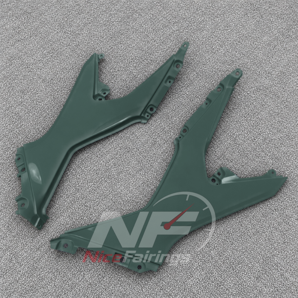 Custom Fairings Fit 2026-2027 KAWASAKI KLE500 - ABS Plastic Fairings - Dark Green | NiceFairings - rear angle image