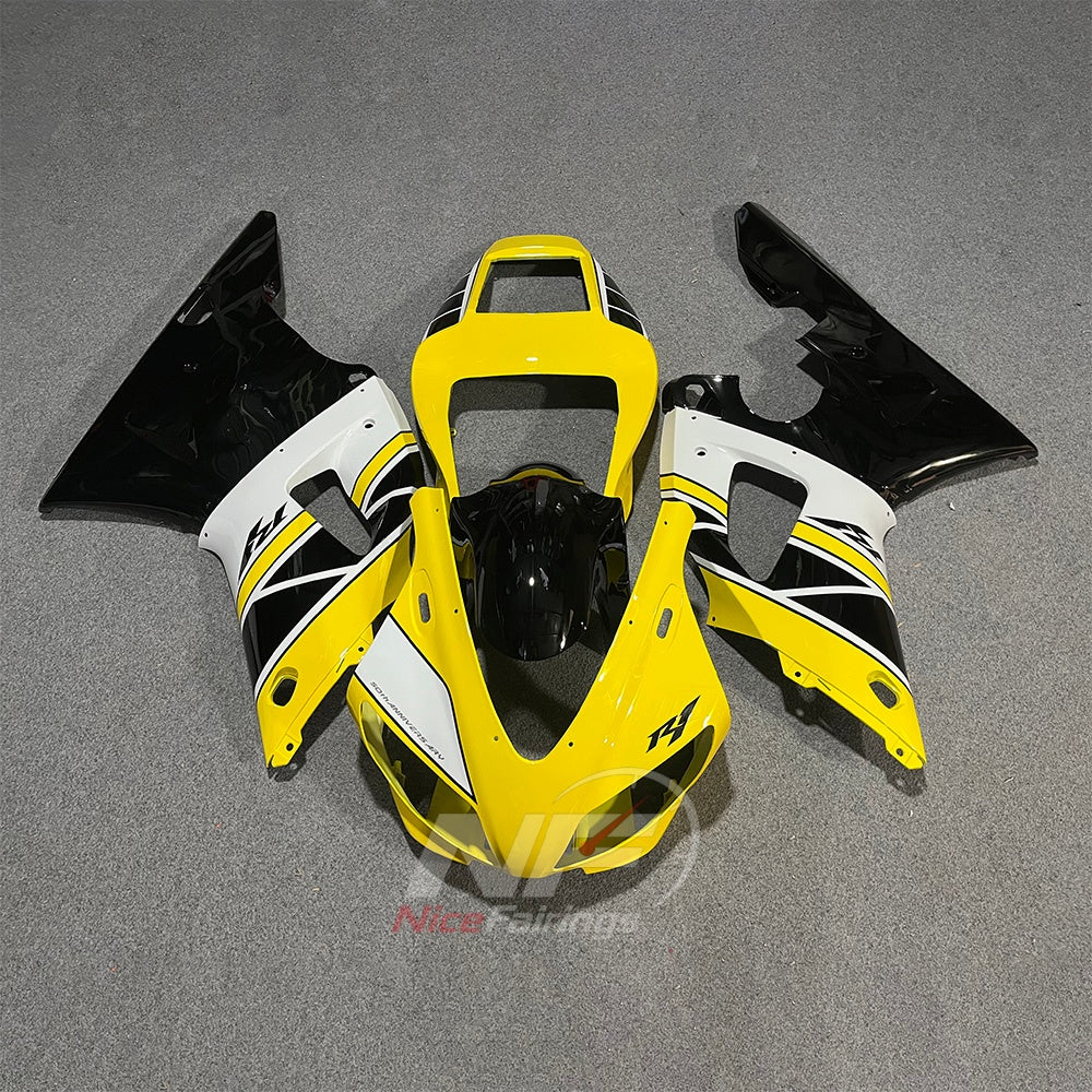 Injection-Molded ABS Bodywork Set Compatible with YAMAHA YZF-R1 RN01 1998-1999 - Yellow | NiceFairings - main product image