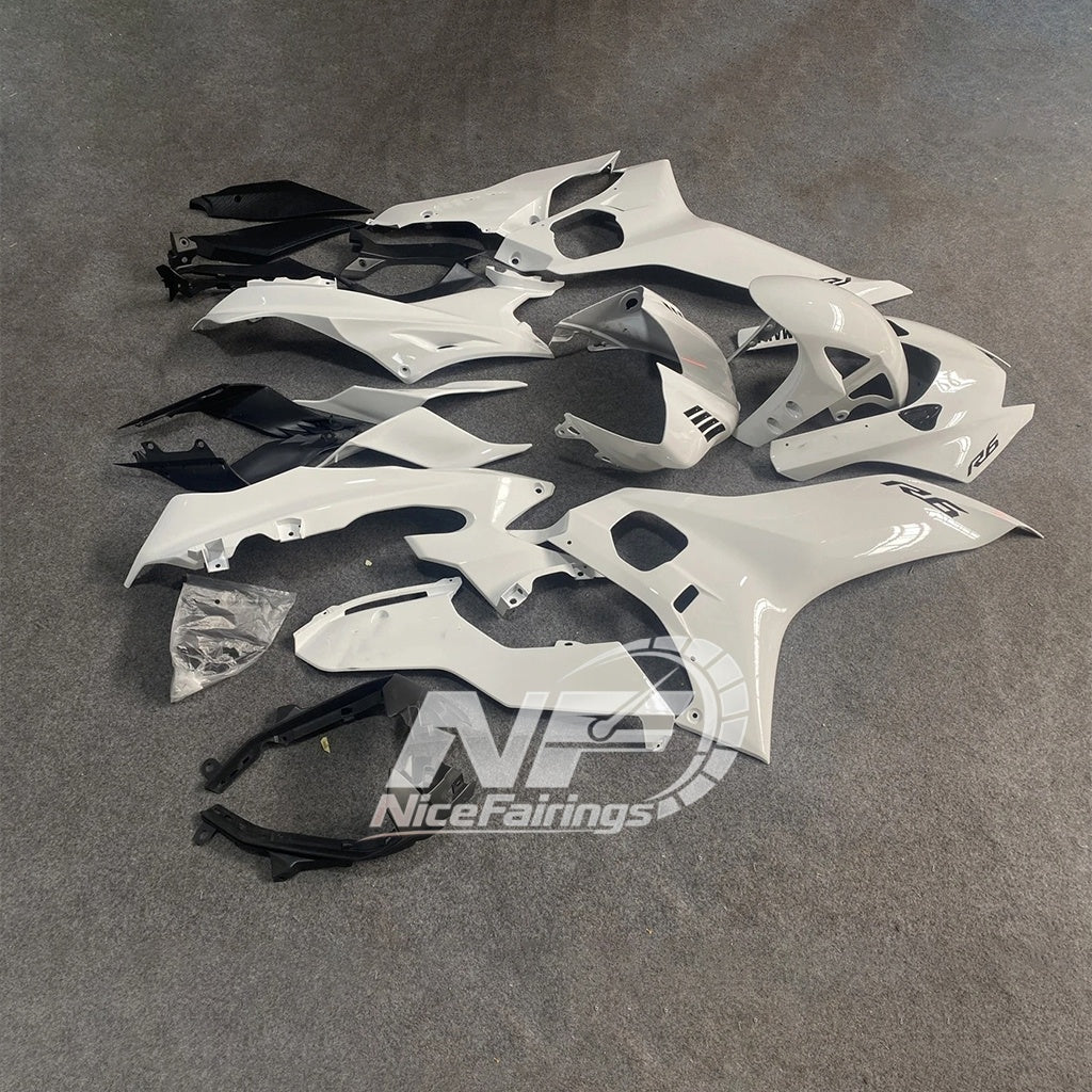 For YAMAHA YZF-R6 2017-2026 YZF R6 17-26 Set Custom Color Pre-Drilled Aftermarket B Fairings Kit | NiceFairings - rear angle image