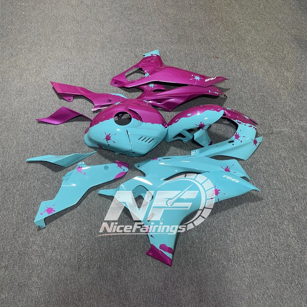 For YAMAHA YZF-R6 2017-2026 Aftermarket Custom Painted Carbon Fiber 100% Fit Fairings Kit | NiceFairings - side angle image