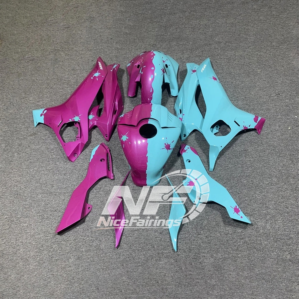 For YAMAHA YZF-R6 2017-2026 Aftermarket Custom Painted Carbon Fiber 100% Fit Fairings Kit | NiceFairings - rear angle image