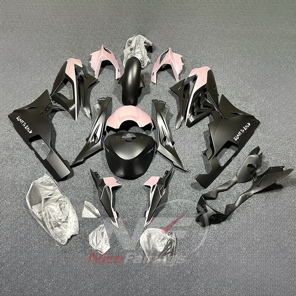 Fairings Kit Fits 2015-2016 BMW S1000RR - Orange Blue Black - Tank Cover Included - Injection-Molded ABS Plastic | NiceFairings - paint design NO.9 option image