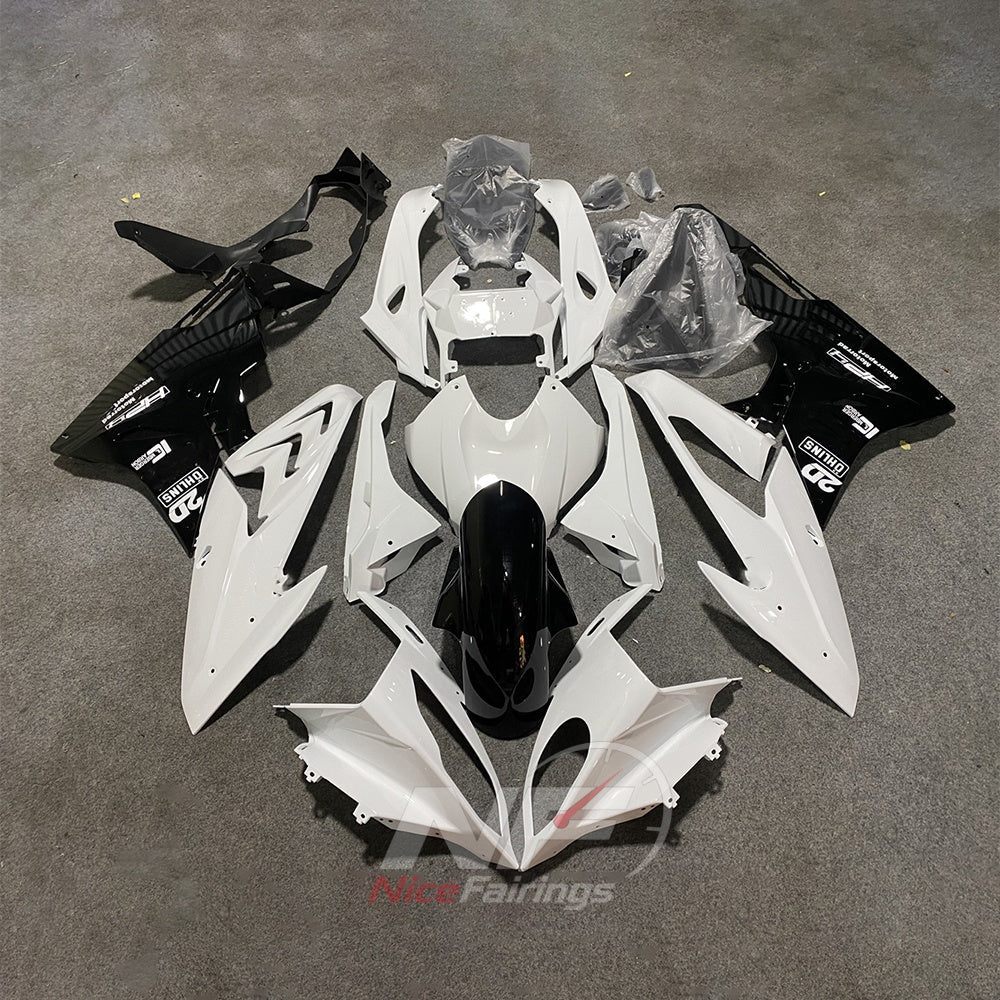 Replacement Fairings Fit 2015-2016 BMW S1000RR - Silver Black - Injection-Molded ABS Plastic | NiceFairings - paint design NO.7 option image