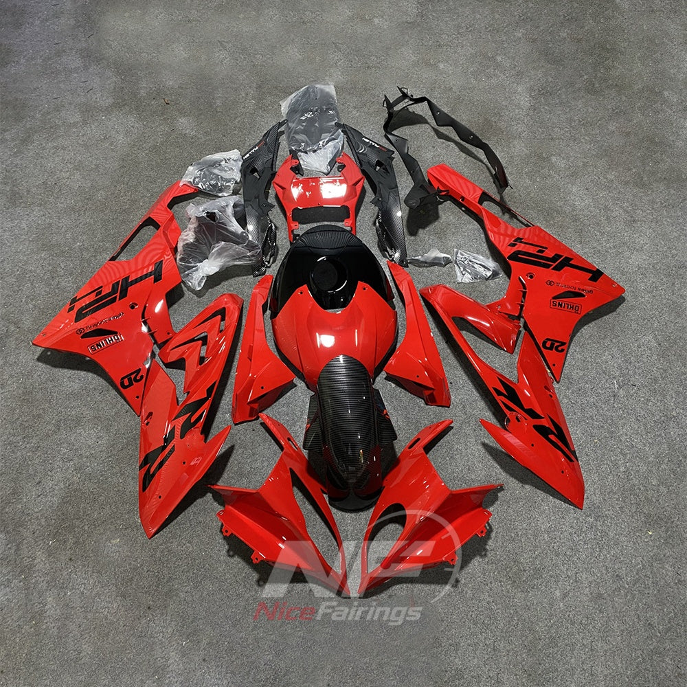 Injection-Molded Fairing Kit Fits 2015-2016 BMW S1000RR - Blue White Black - Tank Cover Included - ABS Plastic Bodywork | NiceFairings - paint design NO.9 option image