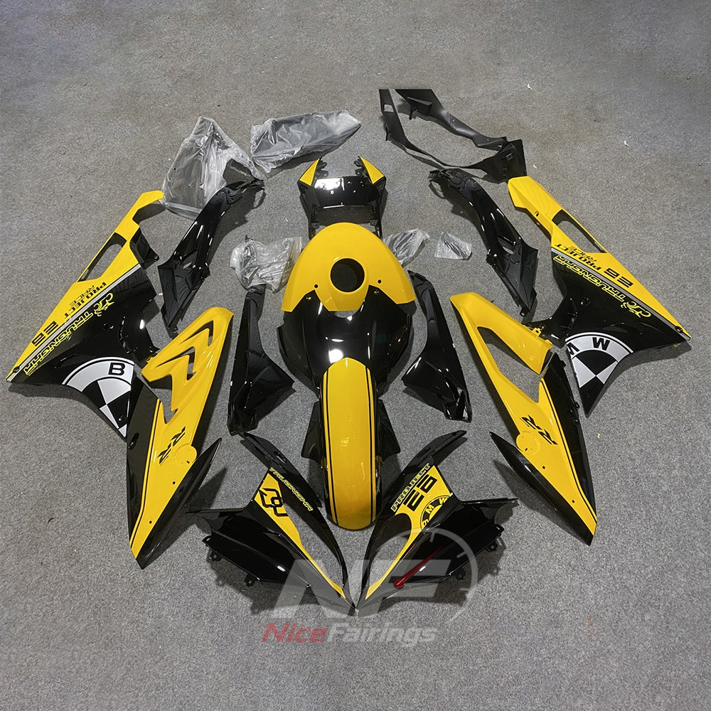 Custom Fairings Fit 2015-2016 BMW S1000RR - Red Black - Tank Cover Included - Injection-Molded ABS Plastic | NiceFairings - paint design NO.2 option image