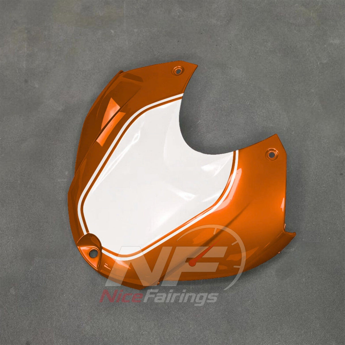 Motorcycle Fairing Kit Fits 2017-2020 BMW S1000R - Aftermarket ABS Panels - Orange White Black | NiceFairings - front angle image