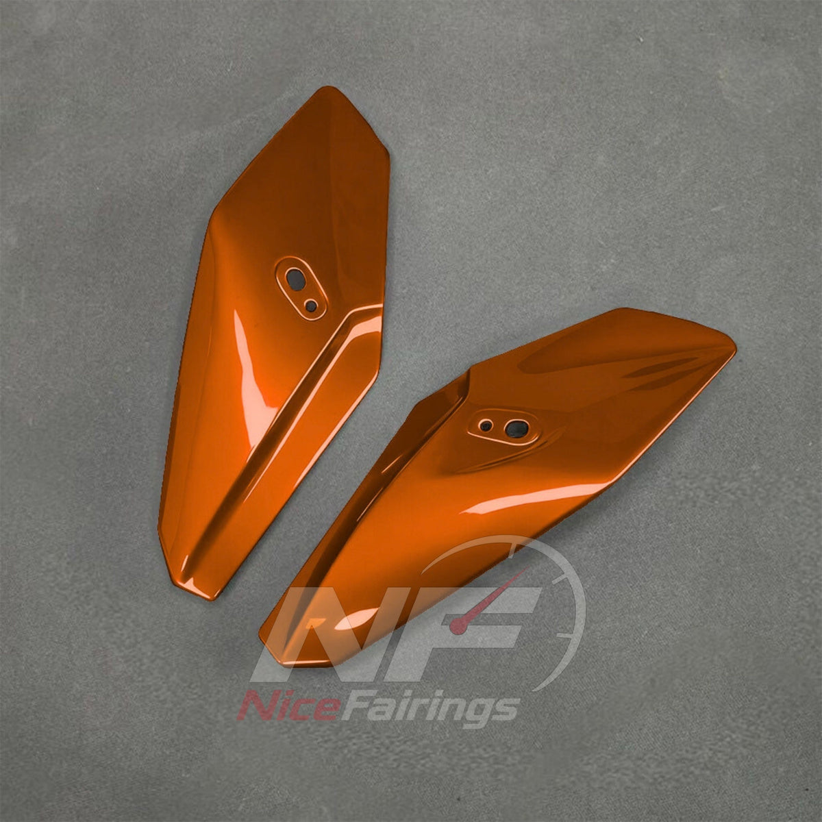 BMW S1000R 2017-2020 Orange White Black fairing kit detail 4