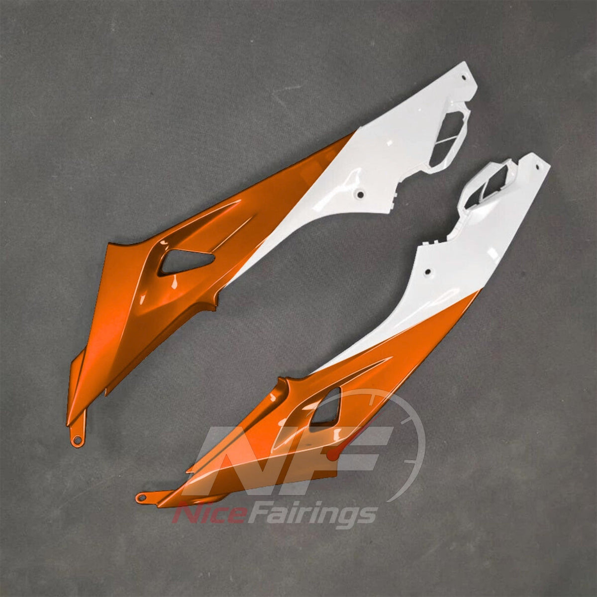 BMW S1000R 2017-2020 Orange White Black fairing kit detail 6