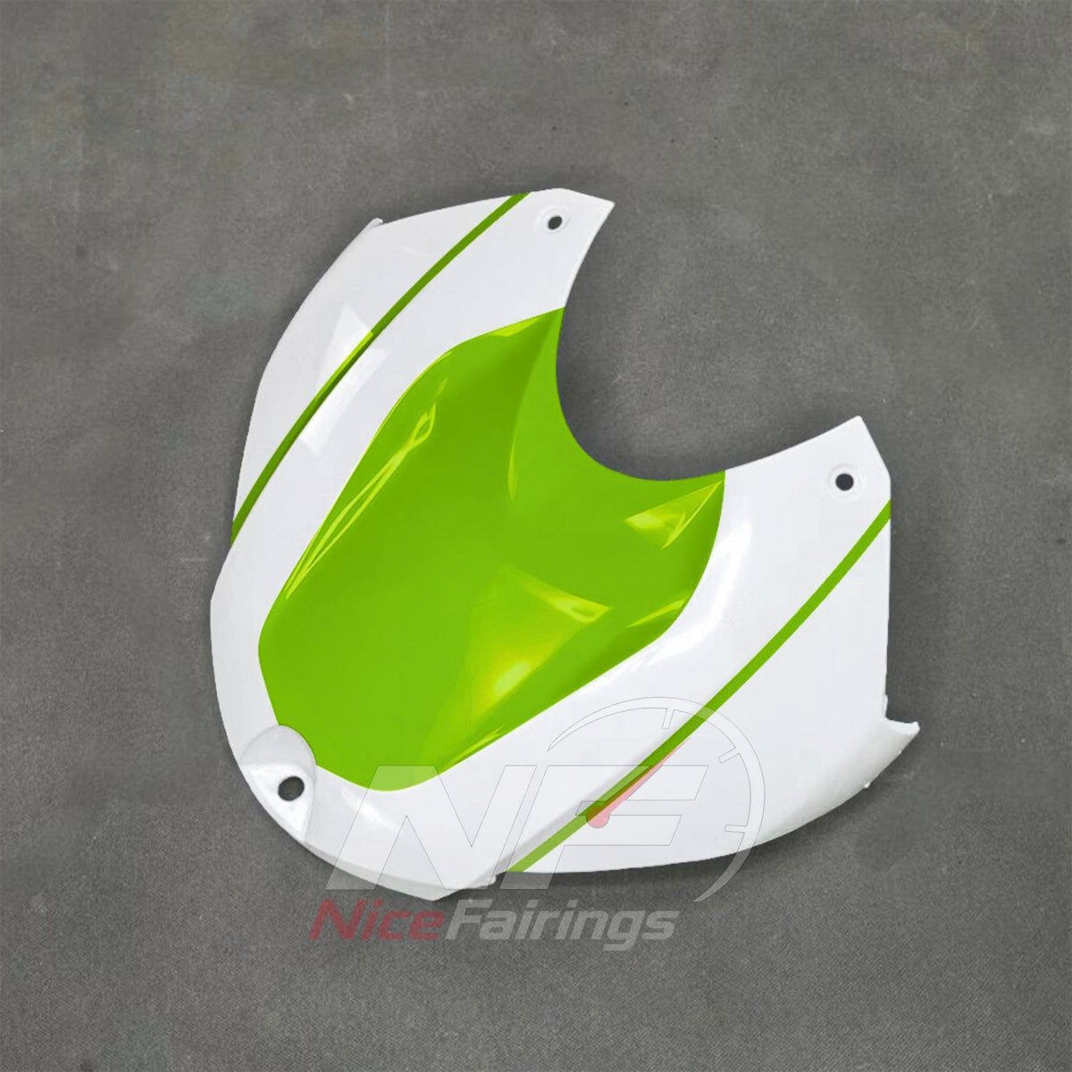 Aftermarket Fairing Kit Fits 2017-2020 BMW S1000R - Sportbike ABS Bodywork - Lime Green White Black | NiceFairings - front angle image