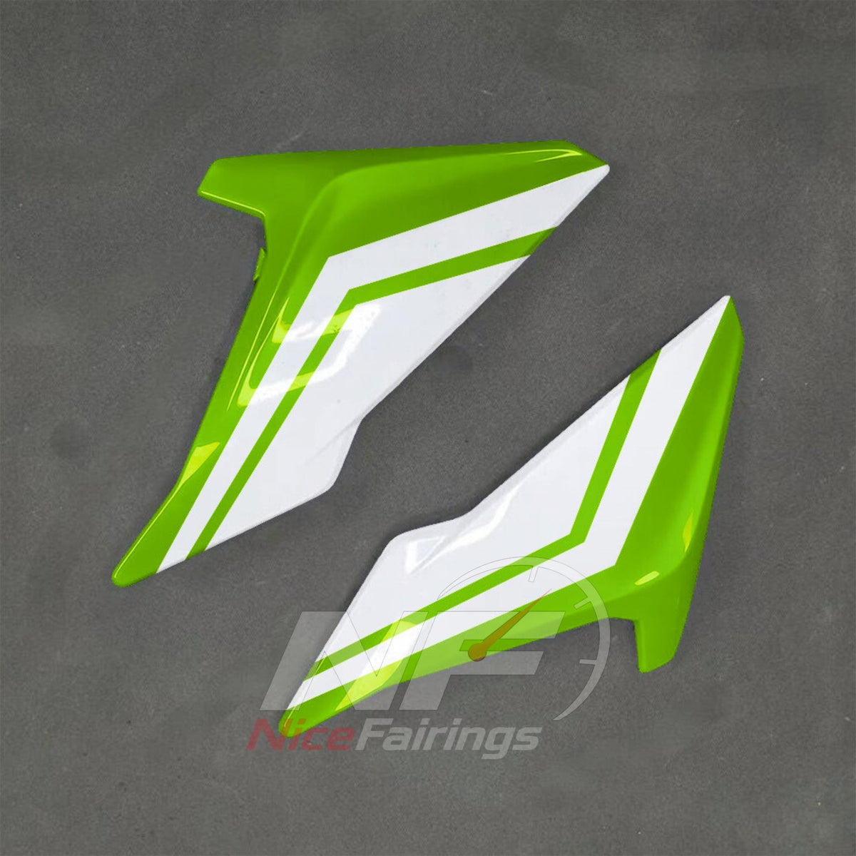 BMW S1000R 2017-2020 Lime Green White Black fairing kit detail 4
