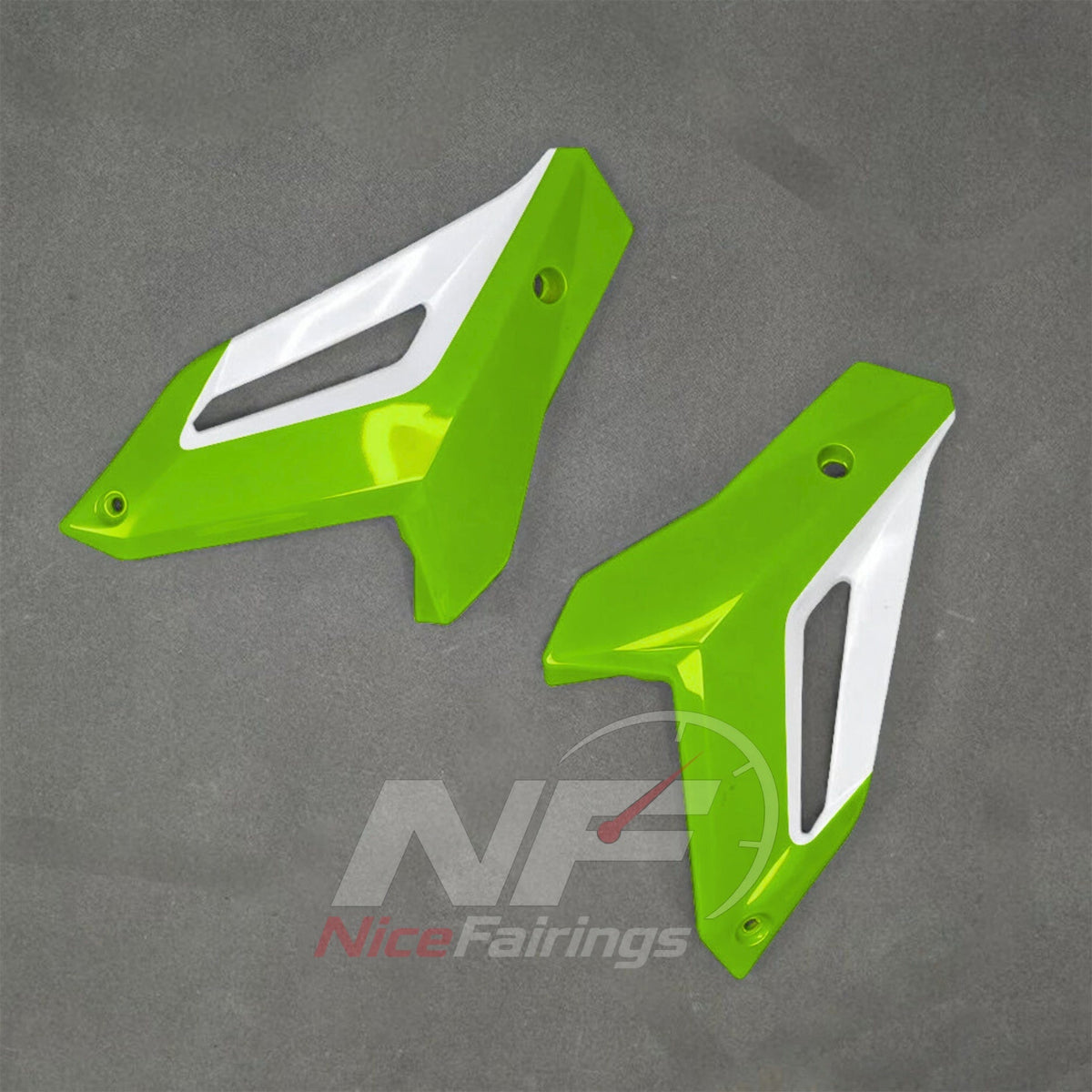 BMW S1000R 2017-2020 Lime Green White Black fairing kit detail 5