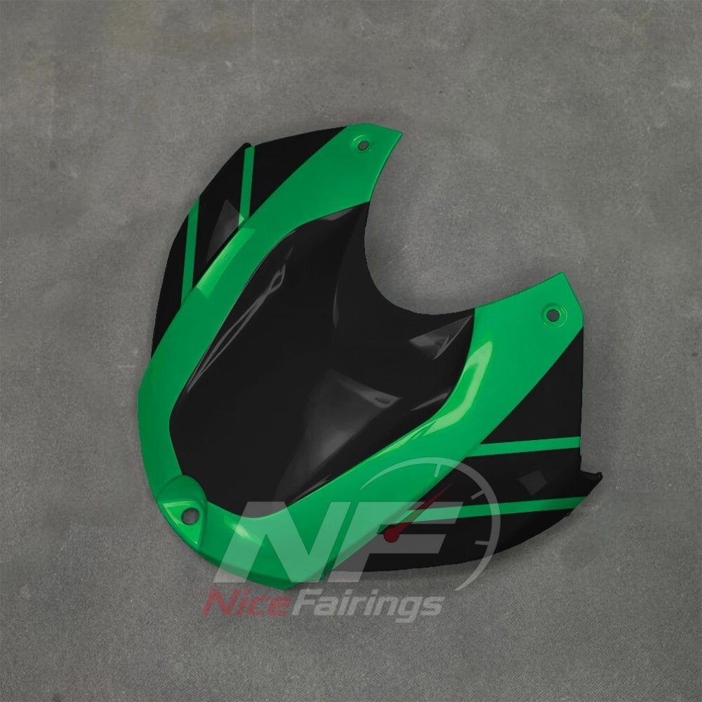 Custom Fairings Fit 2017-2020 BMW S1000R - ABS Fairing Panels - Green Black Yellow | NiceFairings - side angle image